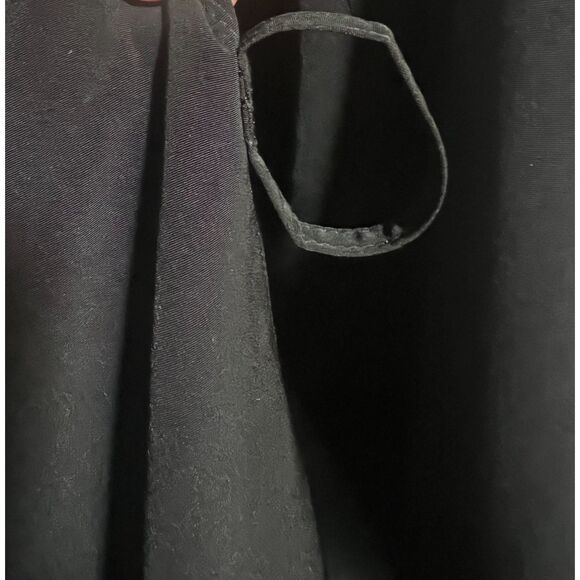 Braetan Women Zip Knee Length Trench Coat Black Large Career Office Minimalist - Picture 4 of 8